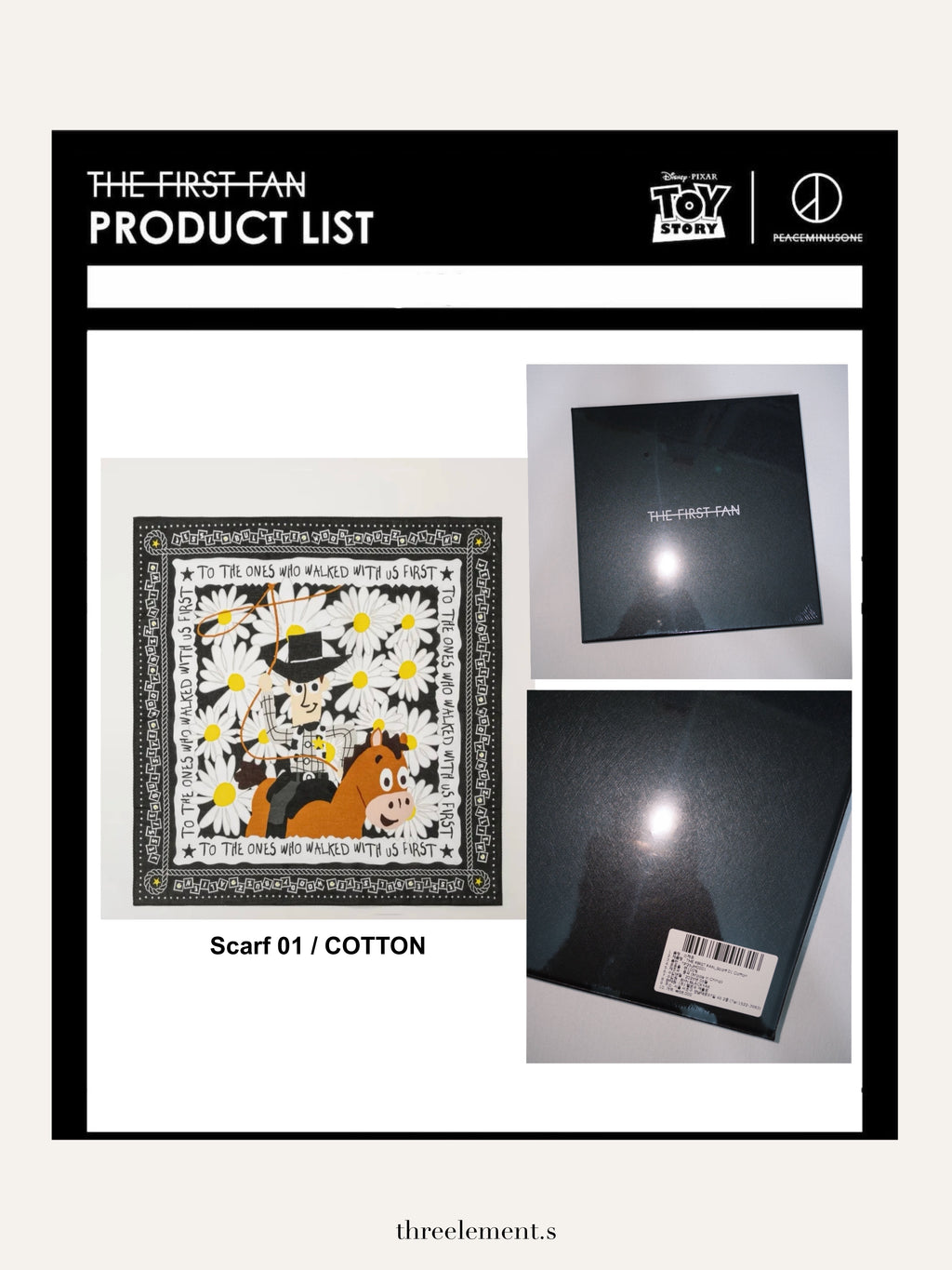 (In stock) G Dragon - PMO The First Fan x Toy Story Scarf, Beach Towel, Reusable Bag
