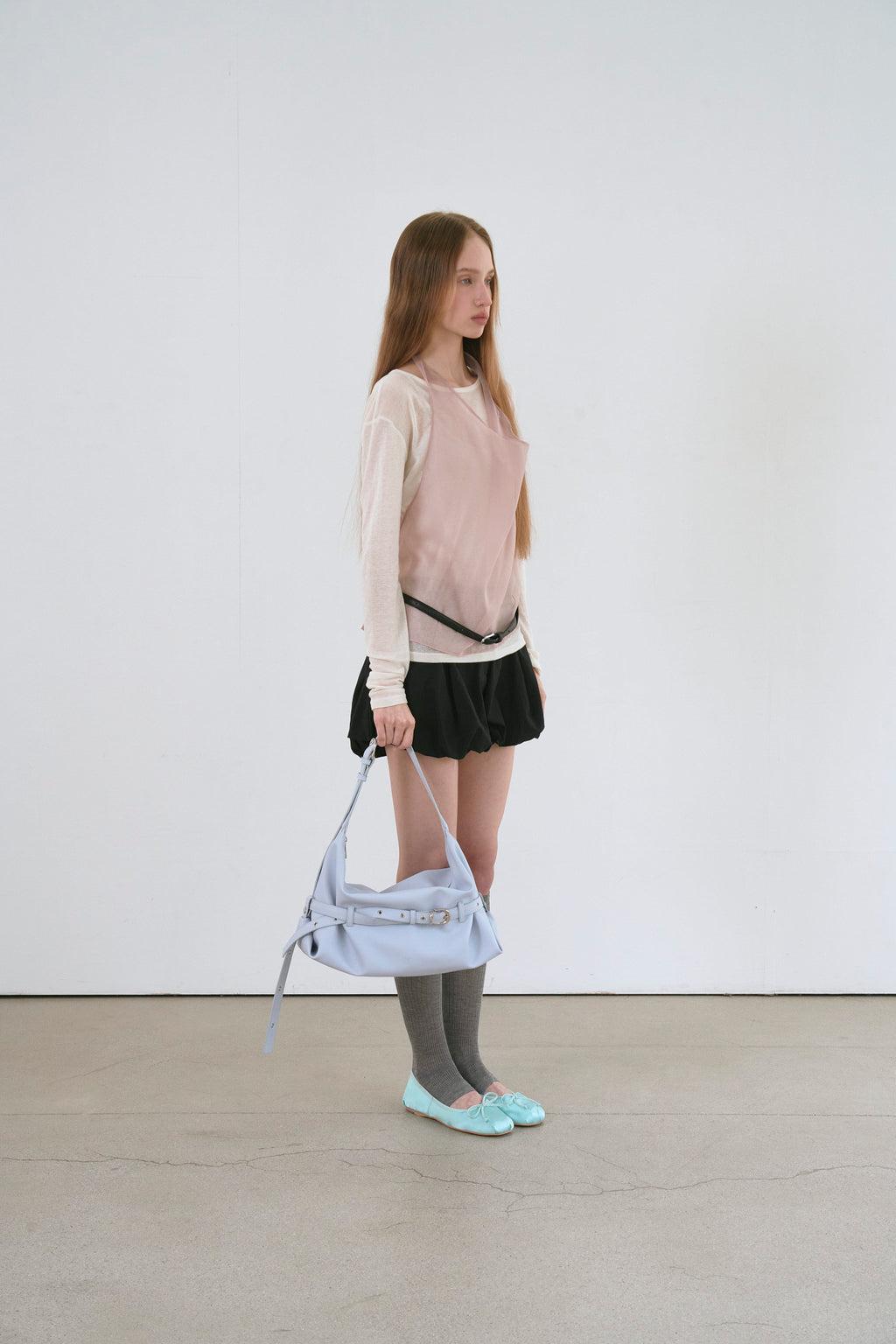 [Mur] Lizzy Belted Hobo Bag