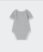 [musinsa] baby plain white trim romper, set of two