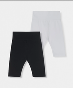 [musinsa] baby 7-quarter length leggings - set of two