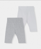 [musinsa] baby 7-quarter length leggings - set of two