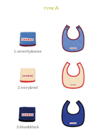 [Chabae] Color bib 4EA set Towel-textured bib