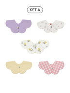 [Konny] Korean National Lace Bibs - Gift Box Set of 5